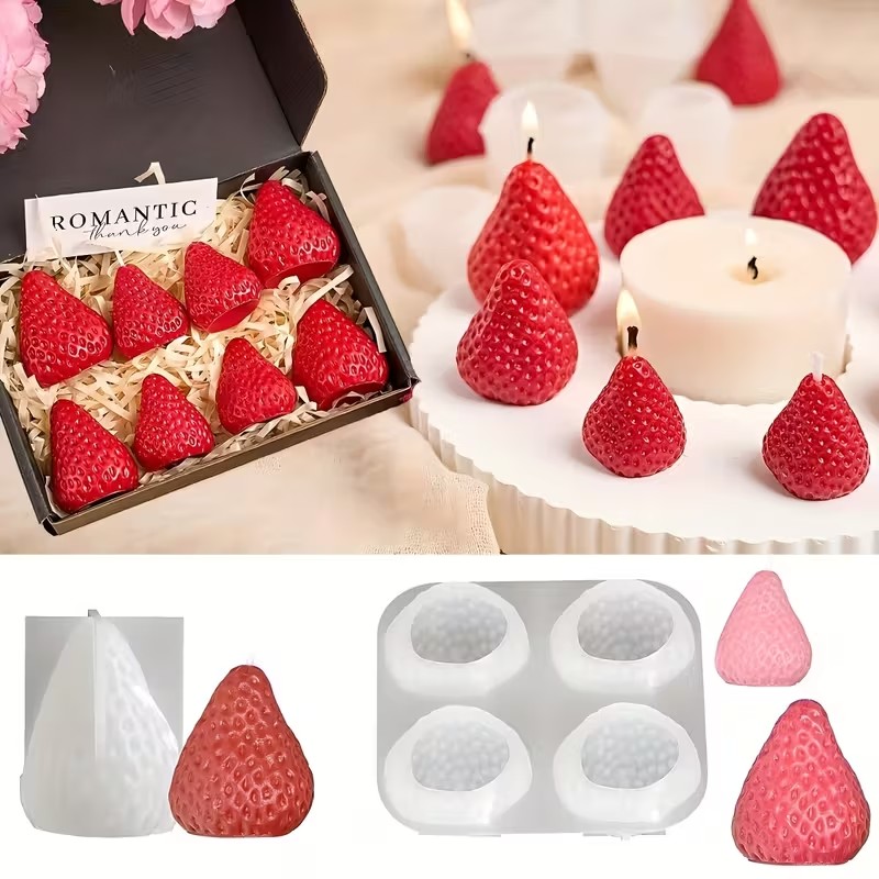 Soap Making Gifts - DIY 아로마테라피 비누 레진 공예용 딸기