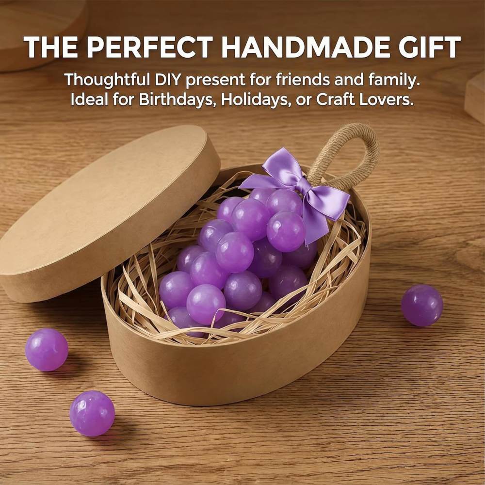 Soap Making Gifts - 포도 모양 실리콘 비누 몰드, DIY