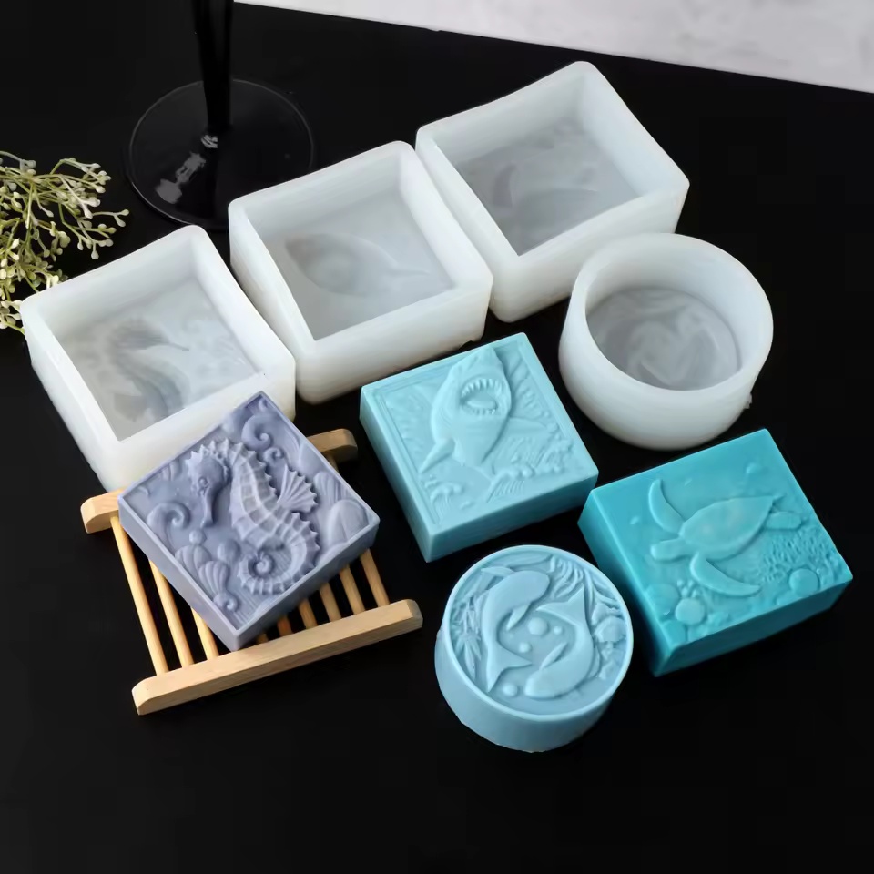 Soap Making Instructions - 3D 해마 실리콘 비누 몰드 DIY