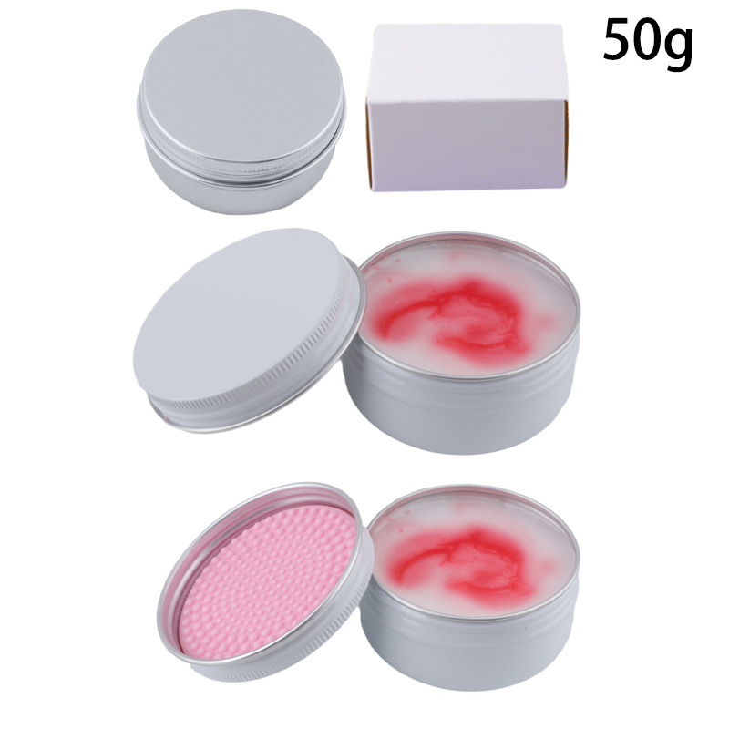Soap Making Ins - 50g 꿀 복숭아 실리콘 메이크업 브러쉬
