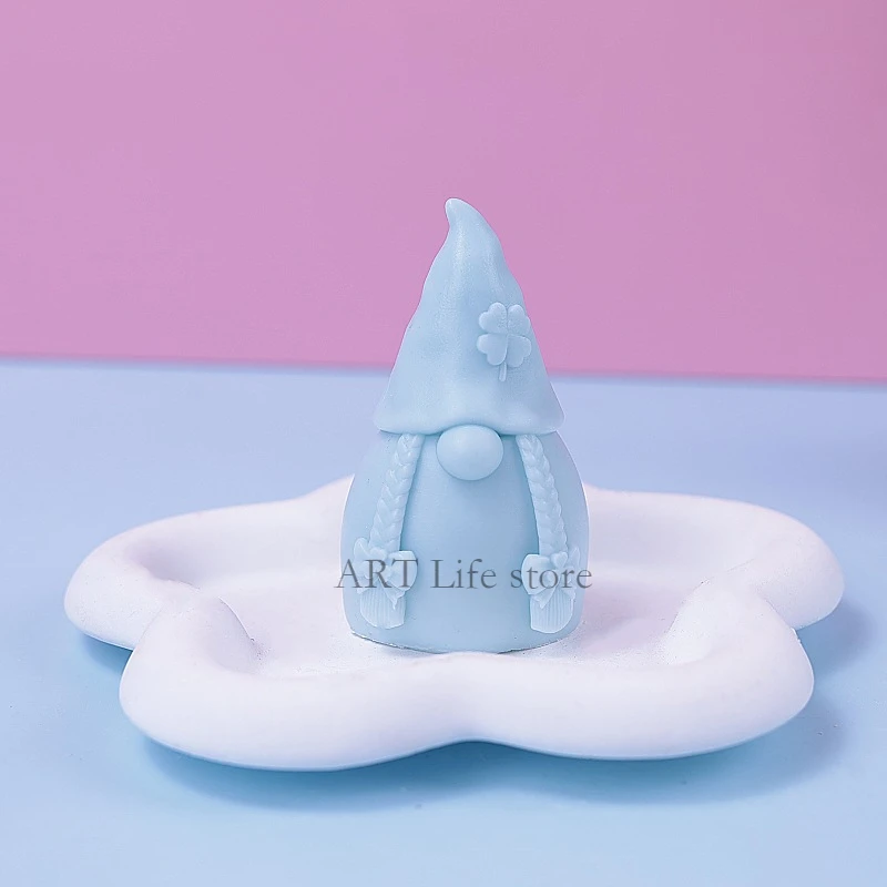 크리스마스 난쟁이 실리콘 양초 금형 3d 산타 클로스  - Soap Making Gifts 리뷰 및 가격