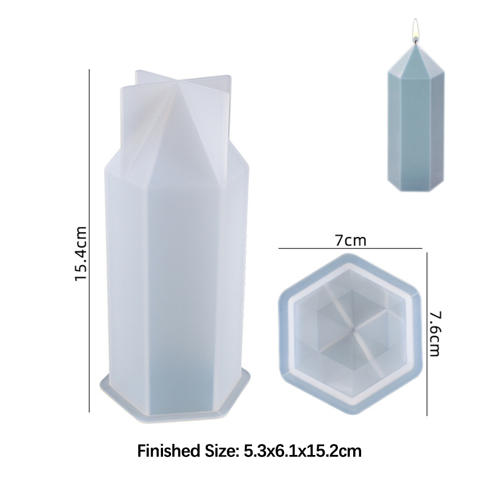 3D 육각 기둥 양초 몰드, 실리콘 송진 비누 몰드,  - Soap Making Diy Kit 리뷰 및 가격