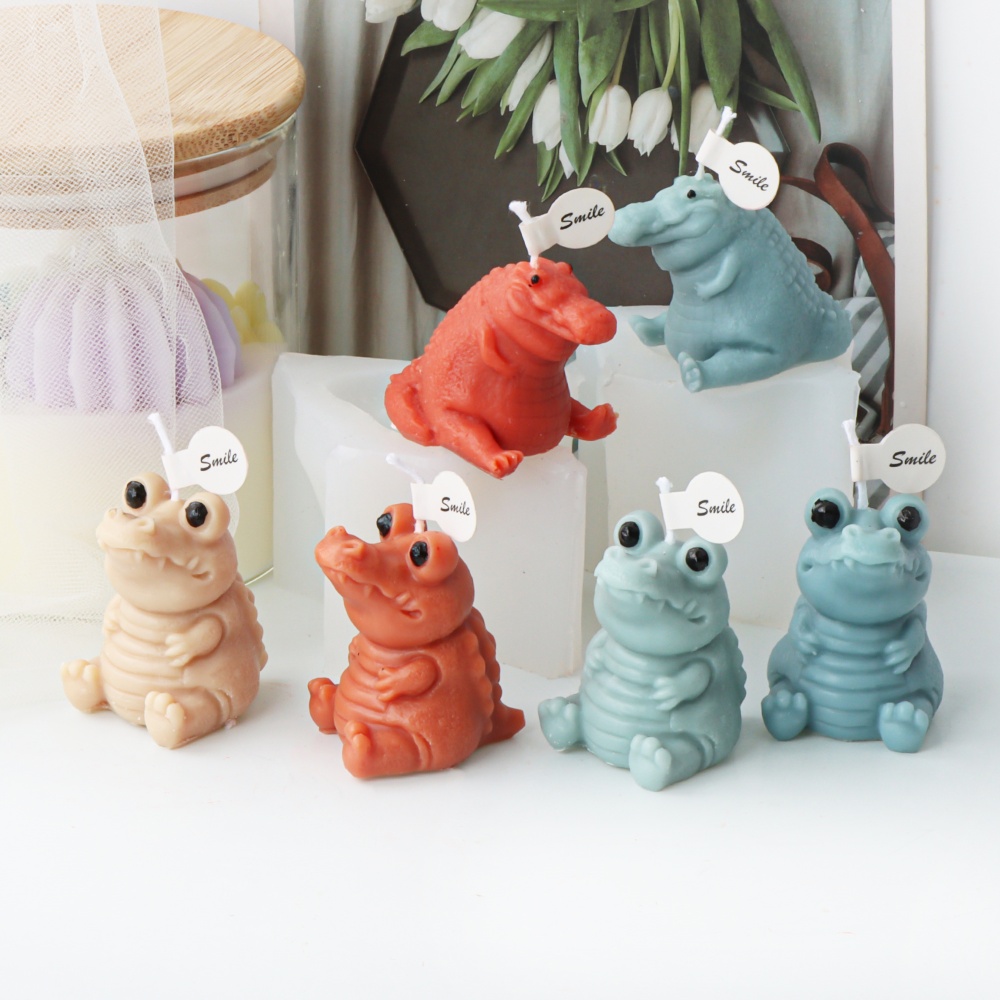 3D 귀여운 악어 양초 실리콘 몰드 사랑스러운 웃는 악 - Soap Making Gifts 리뷰 및 가격