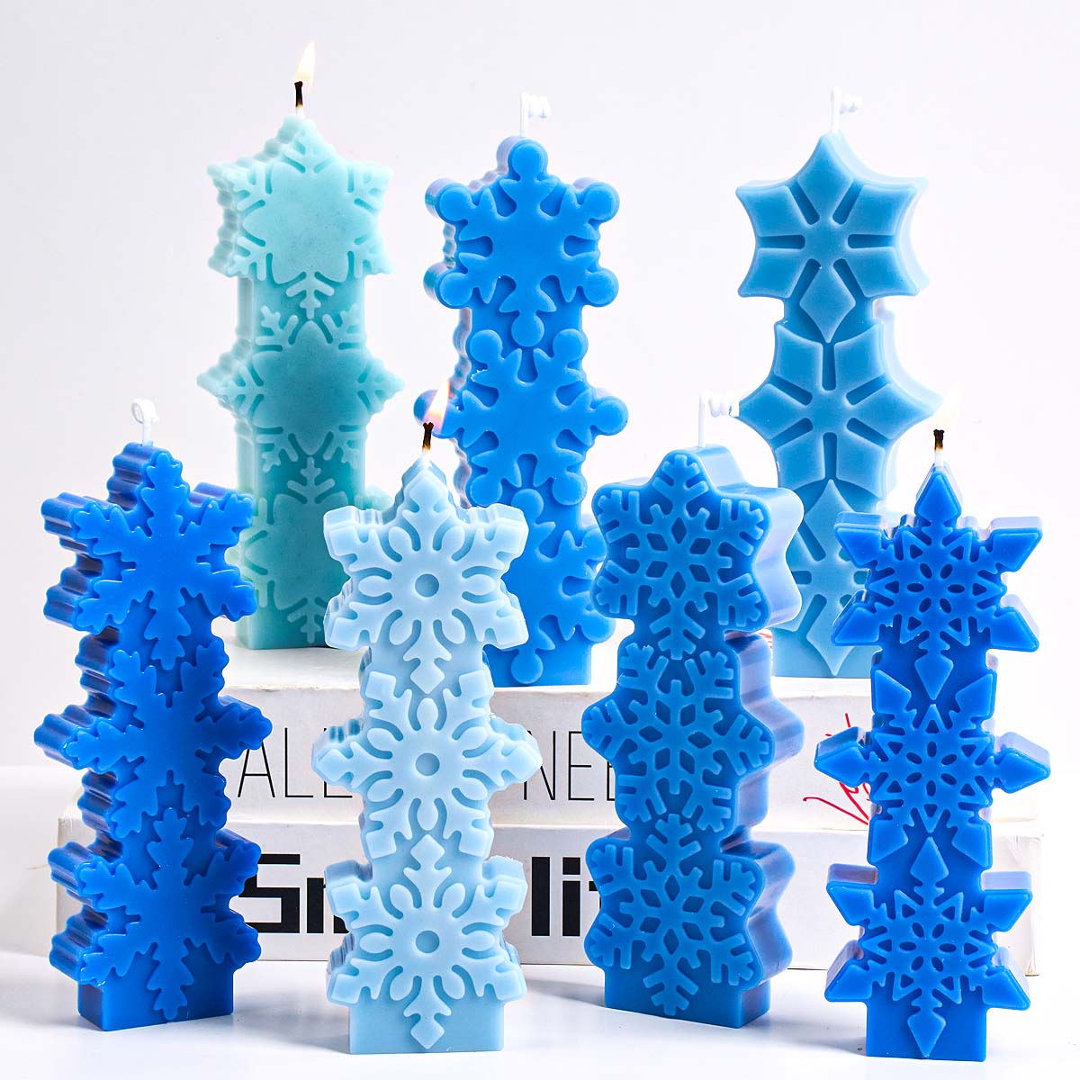 크리스마스 눈송이 양초 금형 DIY 아로마 캔들 비누  - Soap Making Gifts 리뷰 및 가격