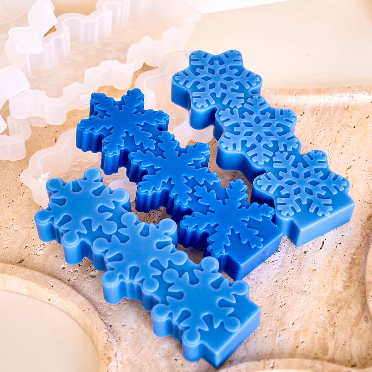 크리스마스 눈송이 양초 금형 DIY 아로마 캔들 비누  - Soap Making Gifts 리뷰 및 가격
