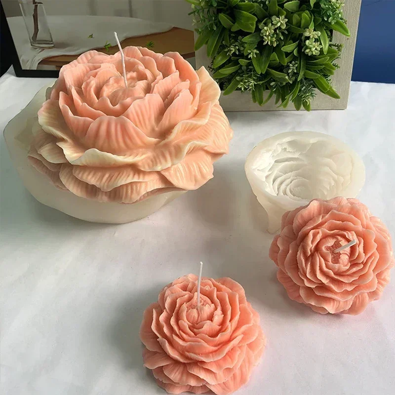 특대형 3D 꽃 캔들 실리콘 몰드 DIY 모란 아로마  - Soap Making Kit For Beginners 리뷰 및 가격
