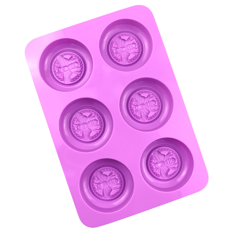 6개의 구멍이 있는 벌집 모양의 실리콘 몰드, 둥근 모 - Soap Making Instructions 리뷰 및 가격