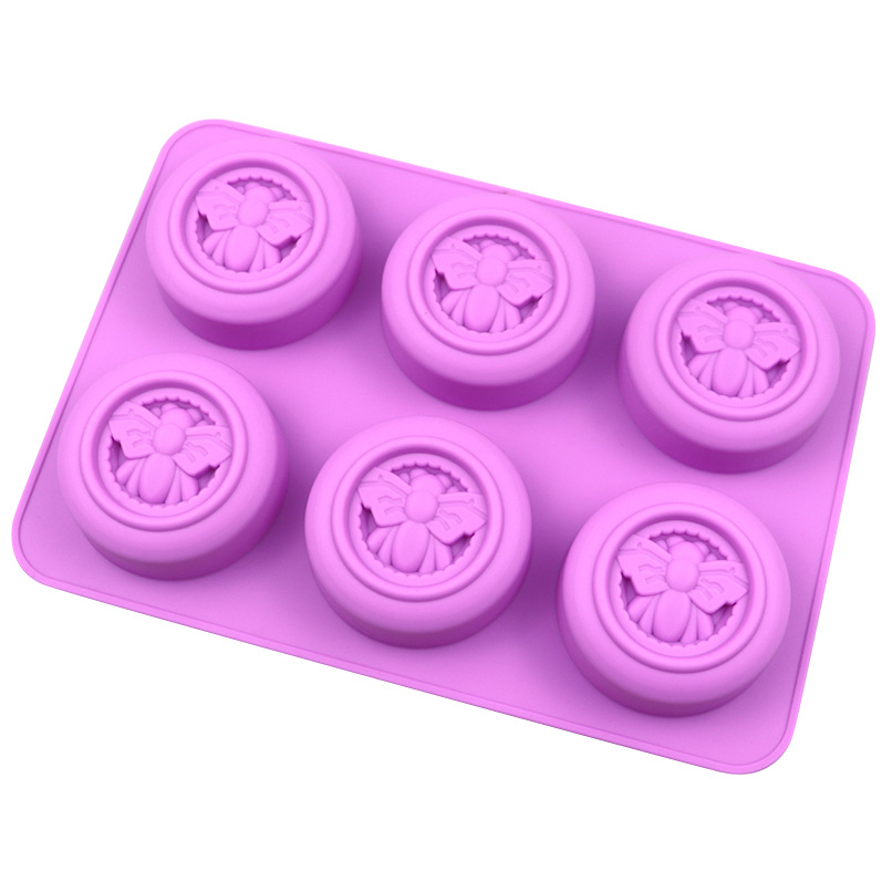 6개의 구멍이 있는 벌집 모양의 실리콘 몰드, 둥근 모 - Soap Making Instructions 리뷰 및 가격