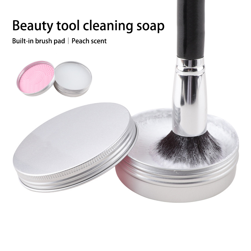 50g 꿀 복숭아 실리콘 메이크업 브러쉬 클리너 비누  - Soap Making Ins 리뷰 및 가격