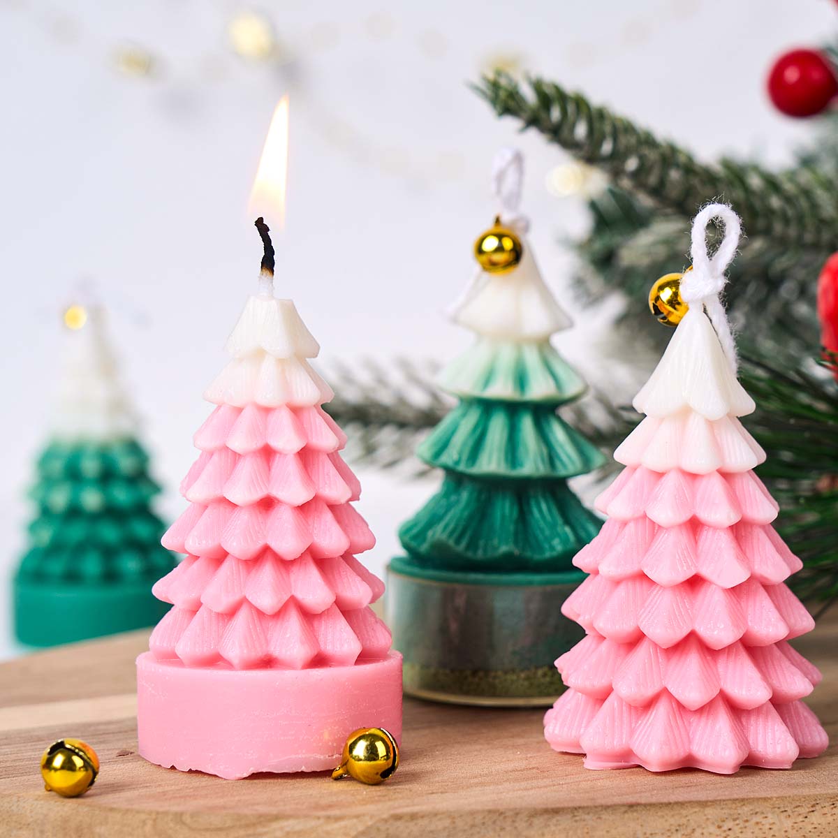 3D 크리스마스 트리 실리콘 캔들 몰드 DIY 크리스마 - Soap Making Gifts 리뷰 및 가격