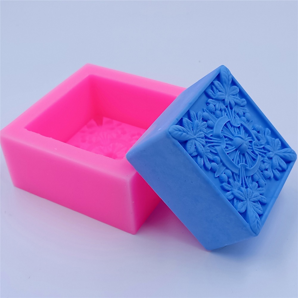 사각형 디자인 비누 금형 천연 비누 만들기위한 꽃 실리 - Soap Making Instructions 리뷰 및 가격