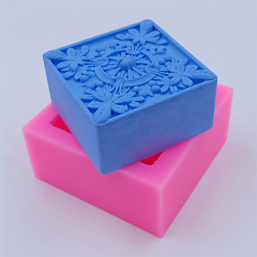 사각형 디자인 비누 금형 천연 비누 만들기위한 꽃 실리 - Soap Making Instructions 리뷰 및 가격