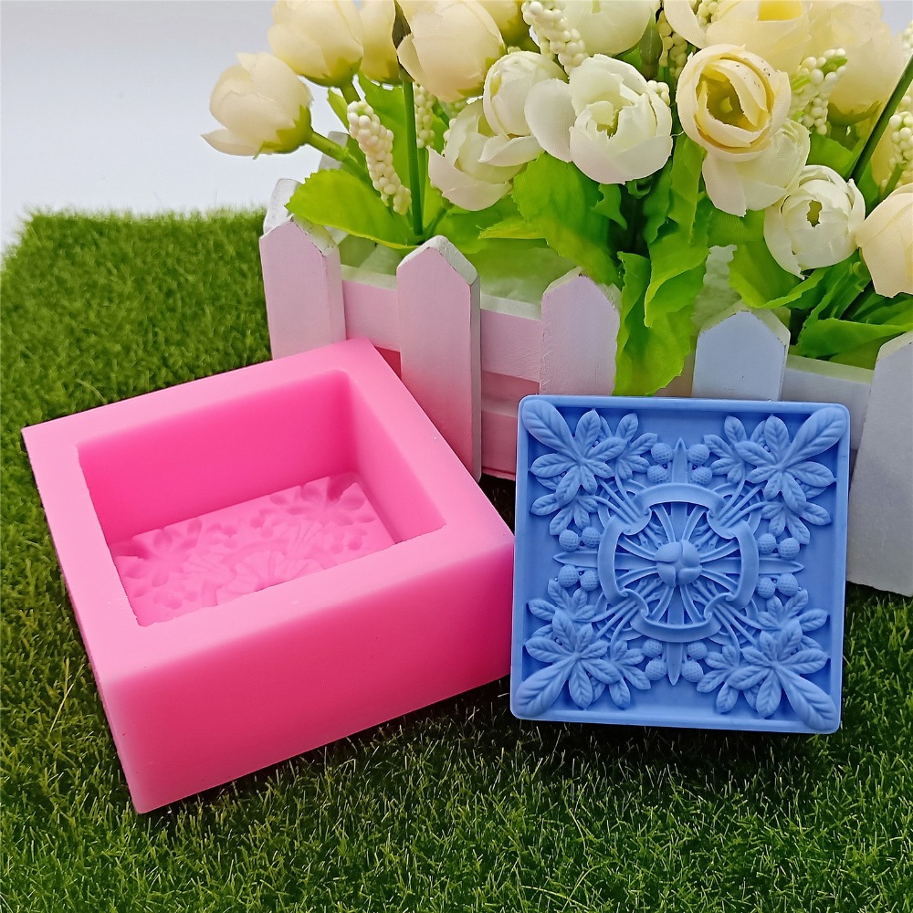 사각형 디자인 비누 금형 천연 비누 만들기위한 꽃 실리 - Soap Making Instructions 리뷰 및 가격