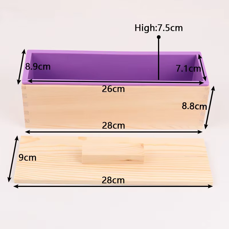 1200ml 직사각형 실리콘 비누 몰드 나무상자(뚜껑  - Soap Making Kit For Beginners 리뷰 및 가격